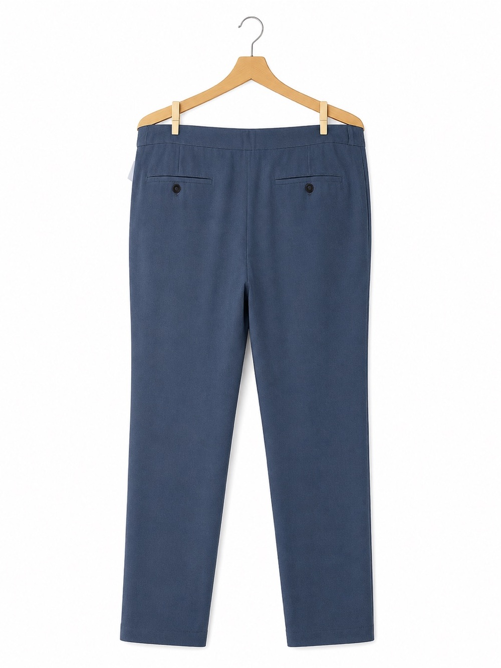 Banana Republic Avery Tie Waist Pants Chambray Cotton 12 Coastal Grandmother - Picture 2 of 8